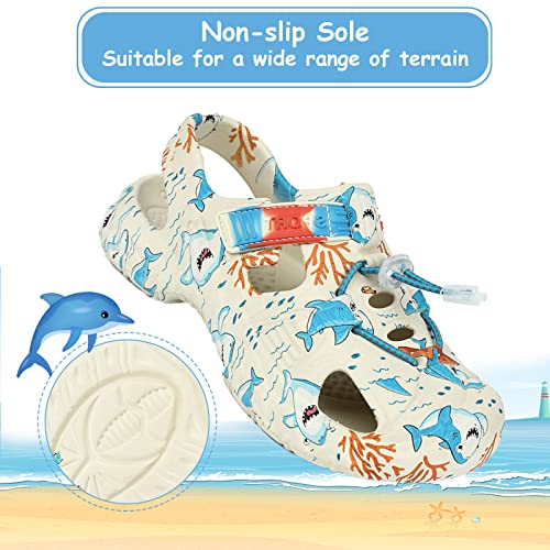 Mnplciea Kids Sandals Boys Girls Closed-Toe Sport Sandals Summer Breathable Hiking Walking Athletic Sandals Outdoor Pool Beach Shoes Water Shoes4