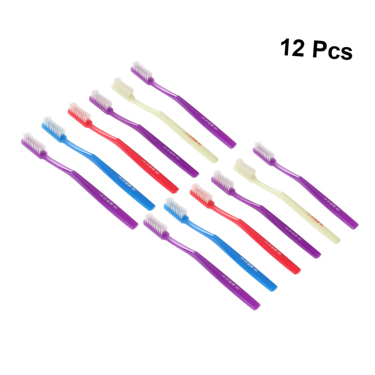 Gatuida 36pezzi Spazzolino Manuale Per Adulti Con Setole Dure Design Antiscivolo Per La Pulizia Dei Denti e Viaggi Casual