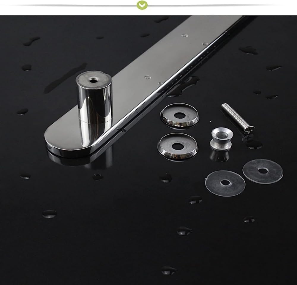 Tirador de puerta de cristal de ducha, piezas de repuesto de acero inoxidable, pomos de puerta corredera de baño para puertas de oficina, cocina, barra de agarre interna/externa, 400 mm