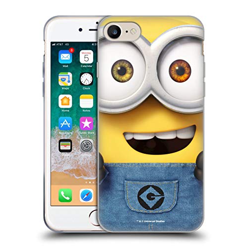 Head Case Designs sous Licence Officielle Despicable Me Bob Visage Plein Minions Coque en Gel Doux Compatible avec Apple iPhone 7/8 / SE 2020 & 2022