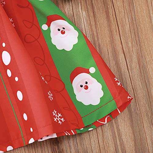 FYMNSI Baby Meisje Peuter Kids Kerst Outfit Leuke Rendier Katoen Lange Mouw Glitter Tutu Tule Prinses Jurk met Eiland Hoofdband 2 stks Xmas Party Kleding voor 1-4 Jaar - Afbeelding 6