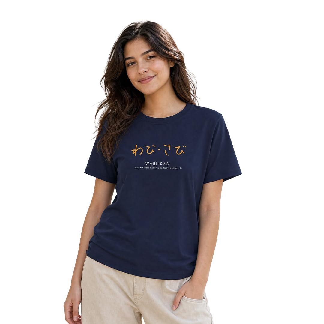 nobero 100% Cotton T-Shirts for Women Stylish | Regular Fit | Graphic Printed T Shirts for Women 180 GSM Combed Cotton | Crew Neck Half Sleeve-picture-5