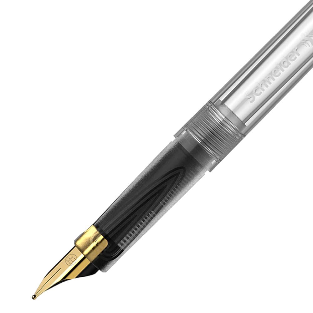 Amazon | シュナイダー 万年筆 406ゴールド EF（極細字） クリア
