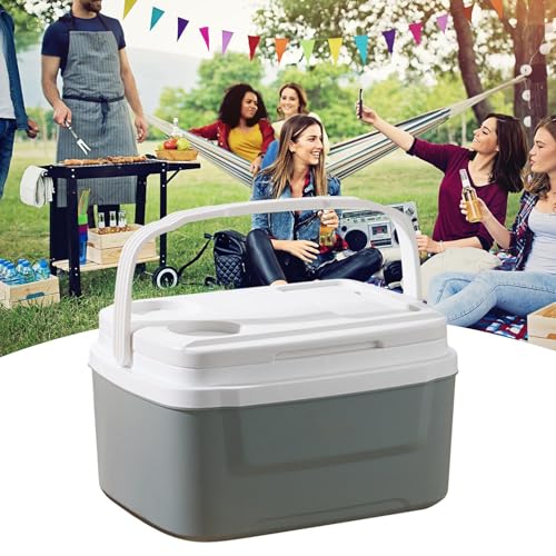Glacière camping 8L portable avec boîte repas isotherme et congélateur portatif
