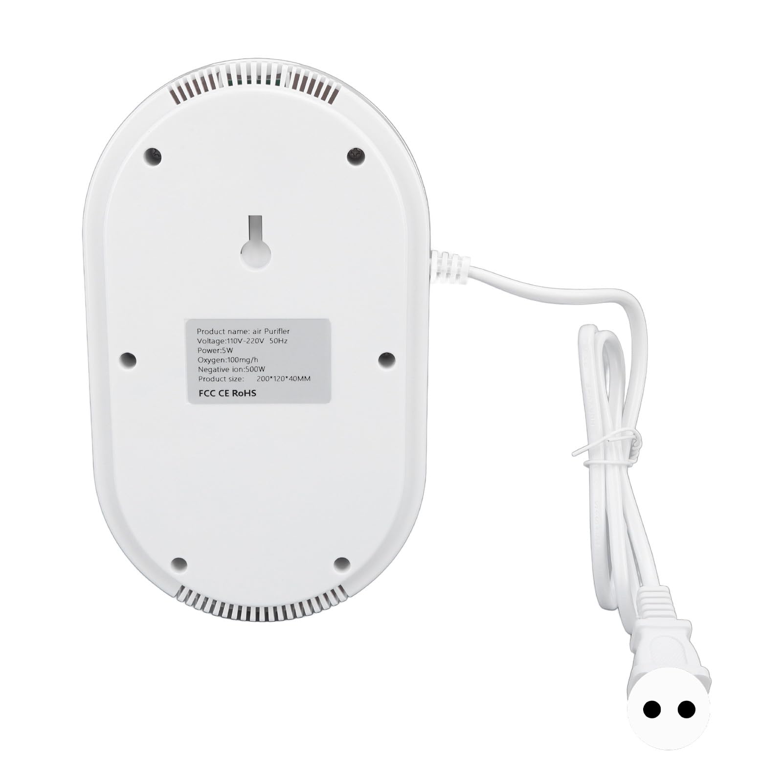 Fdit Purificatore D'Aria Intelligente con Controllo Tramite App per | Struttura in ABS, 33 DB Silenzioso, Ossigeno e Ioni Negativi, Auto per Animali
