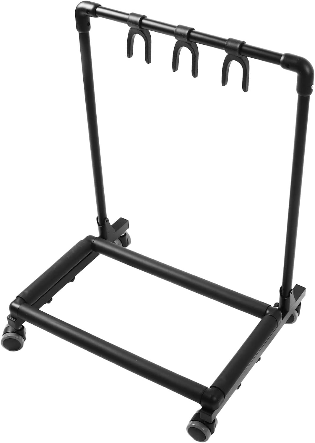 Multi Guitar Stand Rack, Metal and EVA Multiple Guitars Display Holder with Wheels, Heavy Duty Guitar Stand for Electric Acoustic Bass Guitars, Space Saving Storage Solution for Mu (FL-13W)