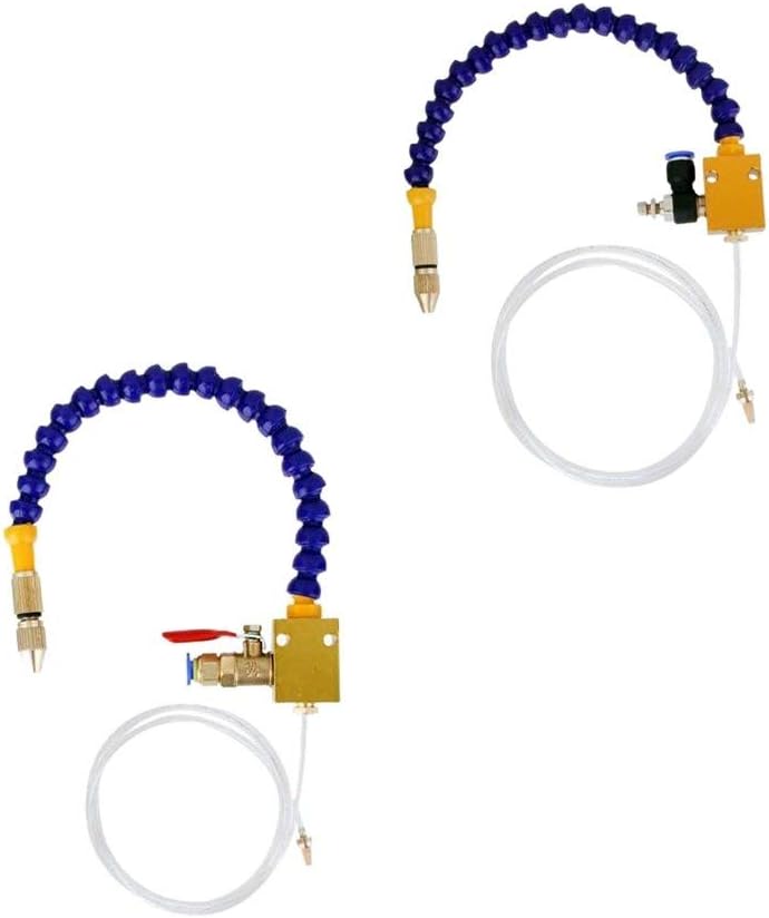 Mist Coolant Spray Pipe Cooling System DIY for 8mm Air Pipe CNC Lathe Mill Cooling Machine Air Hose1m+1.25m Combo Set