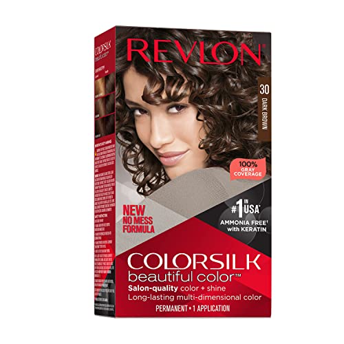 Revlon Colorsilk Beautiful Color Permanent Hair Color, Long-Lasting...