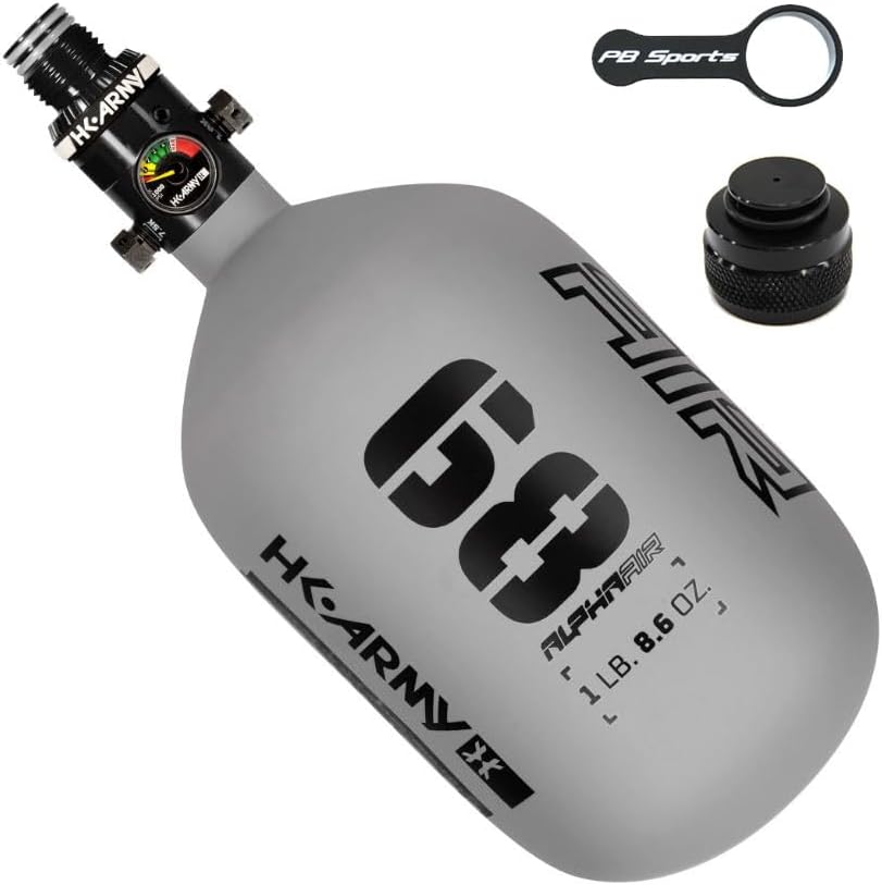 HK Army Alpha Air 4500psi HPA Tank w/Fill Nipple Cover & Thread Saver Combo
