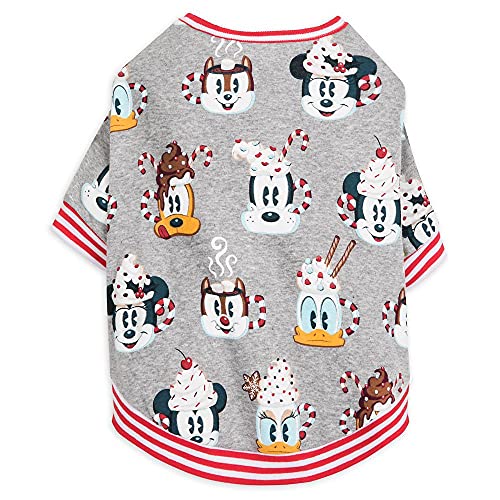 Disney Mickey Mouse and Friends Holiday Pajama Top for Pets, Size M Multicolored
