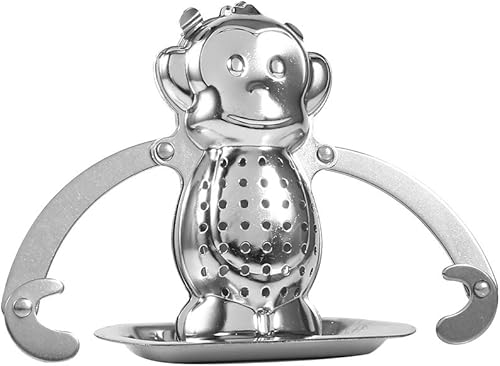 Lindo acero inoxidable flojo hoja de té infusor de té infusor de bola filtro difusor de filtro de especias hierbas mono