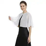 Paulno Chiffon Shawl Wrap for Women – Soft Sheer Evening Dress Scarf & Wedding Bridal Pashmina