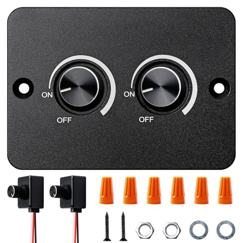 Dimmer LED DC 12-24V 5A doppio dimmer interruttore rotativo per camper 3 fili dimming continuo per luci LED barca camion camper