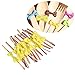 Hemoton Sealing Ties Tie Bow 100pcs Yellow Baking Packing Ribbon Candy Bag Packing Festive Elegant