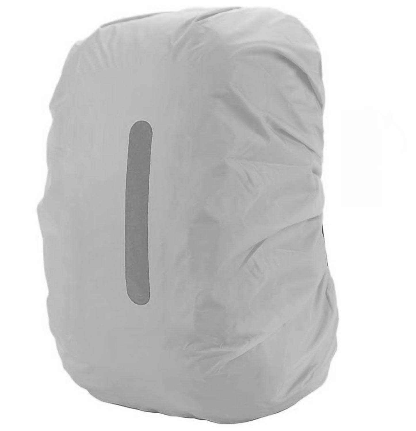 PINEPAN Regenschutz für Rucksäcke mit reflektierenden Streifen, 15L-100L, wasserdichter Rucksack-Regenschutz, Schultasche für Wandern, Camping, Reisen, Radfahren