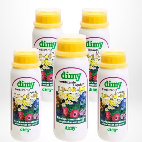 Kit 5 Un. Adubo Dimy Líquido NPK 10X10x10 120ml Concentrado para ...
