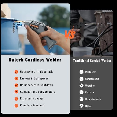 Katerk Cordless Plastic Welder with 400 Staples, Portable Repair Welder Kit - image 5