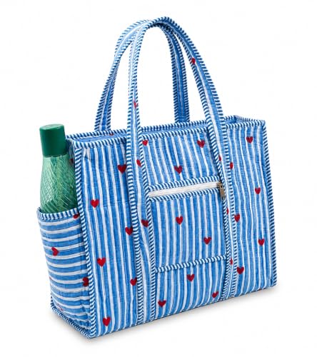 Stylish 16 * 16 inch Quilted Tote Cum shopping Bag for Women with...