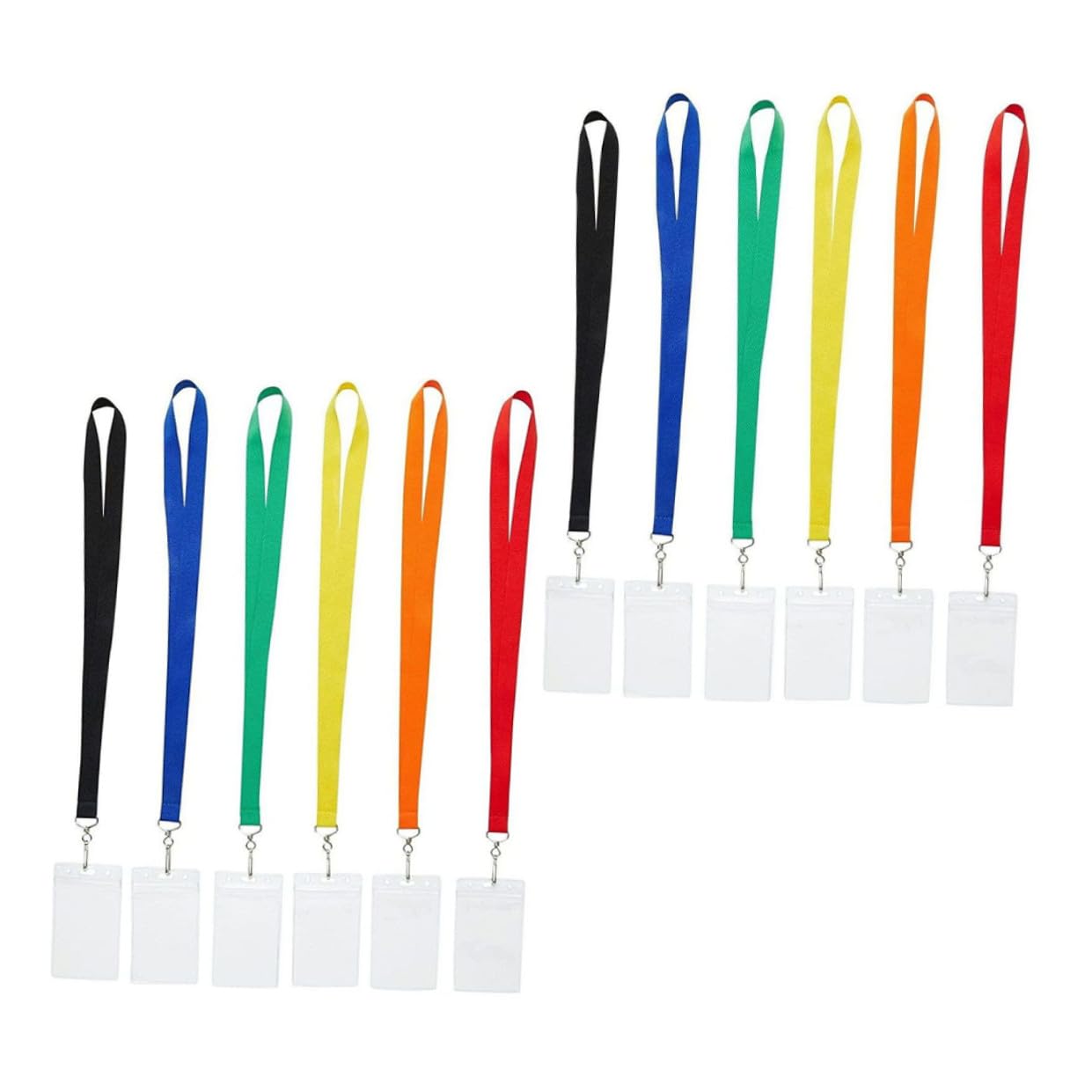 Housoutil 2 Sätze Zertifikat Lanyard Set Abzeichenhalter ID-Inhaber Lanyard mit ID-Halter Schlüsselbandhalter Durchsichtiger Kartenhalter für Schlüsselband Plastikverteidiger PVC