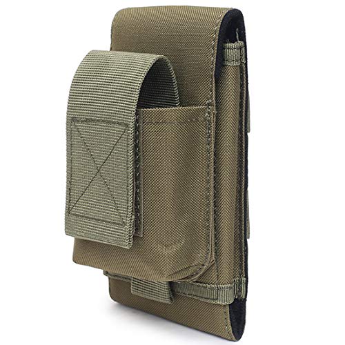 HOANAN Tactical EDC Pouch, Compact Waist Bag Hip Pouch for Cigarette and Cell Phone, Military Everyday Carry Organizer Belt Pouch Small Molle Pouch, Olive