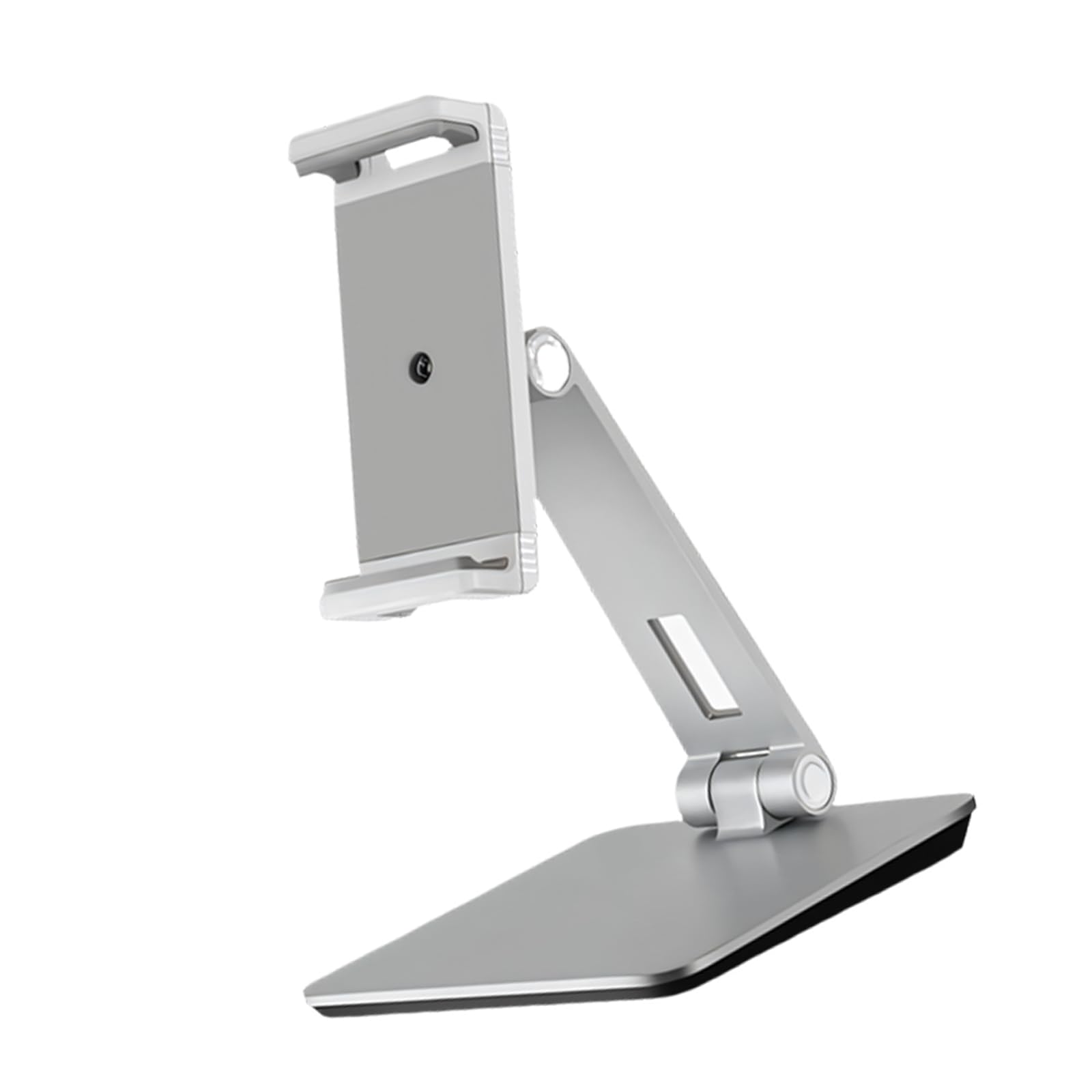 Soporte para computadora y tabletas Soporte para Abrazadera para teléfono con Ajuste de Altura y ángulo Admite Modo Horizontal y Vertical Soporte para tabletas para Montaje en Escritorio