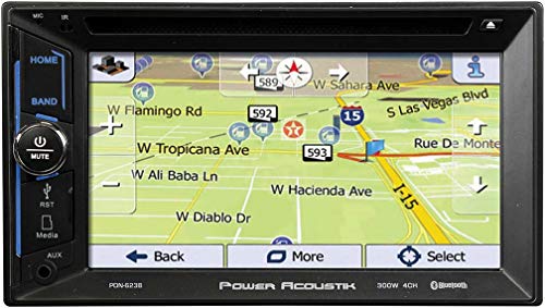 Power Acoustik Pdn-623B 6.2" Cd Dvd Gps Bluetooth Usb Aux Navigation 300W Radio #TOP1