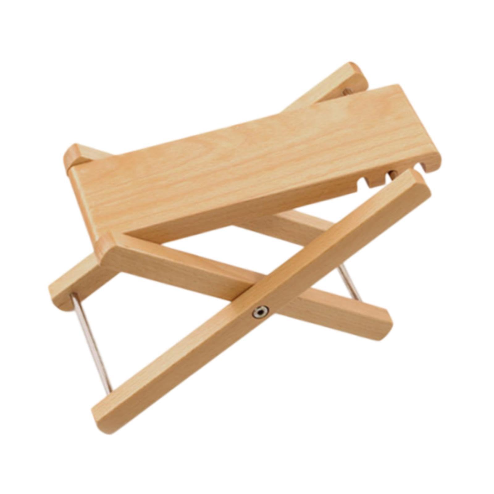 Poggiapiedi per Chitarra, Regolabile in Altezza in 3 Posizioni, Realizzato in Legno, Ideale per Chitarre Classiche.