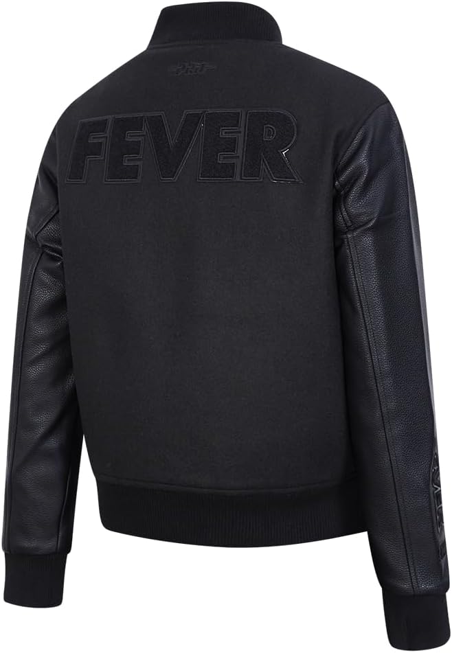 Pro Standard Womens WNBA Classic Triple Black Varsity Jacket