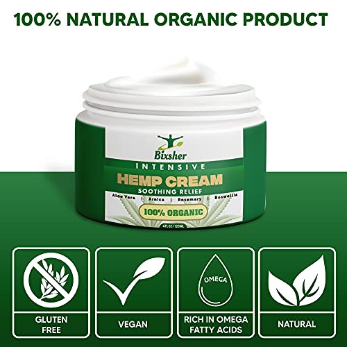 Hemp Cream | Muscle & Joints Soothing Relief Cream | Intensive Natural High Strength Formulation Hemp Extract | MSM, Arnica & Menthol | Discomfort in Feet, Knees, Back, Neck, Shoulders - Image 8