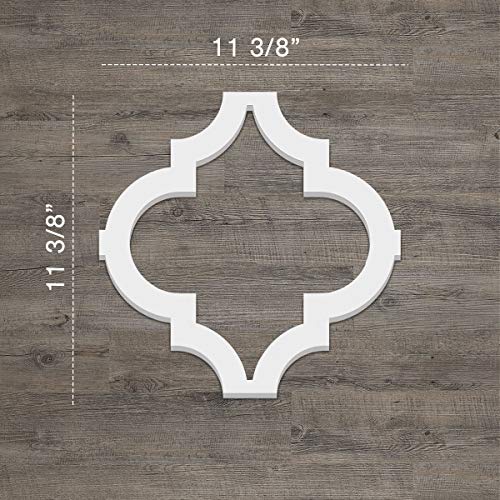 Image of Ekena Millwork 11 3 /8 inchW x 11 3 /8 inchH x 3 /8 inchT Small Marrakesh Decorative Fretwork Wall Panels in Architectural Grade PVC