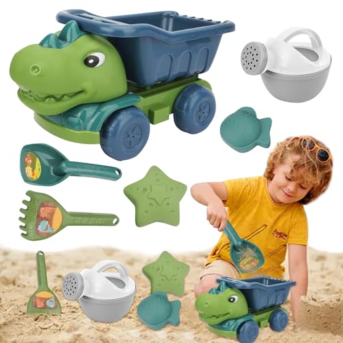 Yarteim Kinder Sandspielzeug ab 3 Jahre, Dino Sandkasten Spielzeug Set, Strandspielzeug Kinder mit Wasserrad, Gießkanne, Sandformen, Tasche, Dinosaurier Kipplaster, Sand Spielzeug für Jungen Mädchen Yarteim Kinder Sandspielzeug ab 3 Jahre, Dino Sandkasten Spielzeug Set, Strandspielzeug Kinder mit Wasserrad, Gießkanne, Sandformen, Tasche, Dinosaurier Kipplaster, Sand Spielzeug für Jungen Mädchen