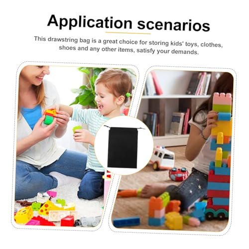 BUGUUYO 50pcs Drawstring Pouches Portable Non-woven Fabric Storage Bags for Toys Shoes and Daily Use Lightweight Easy to Open for Home Travel Organization3