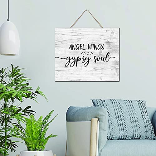 Panneau mural bois ailes d'ange : sublimez votre salle de bain bohème