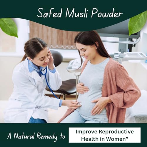 Image of Brijbooti Safed Musli Powder (100 Gr) Pure & Natural Swet Musli For Vigor, Vitality And Stamina