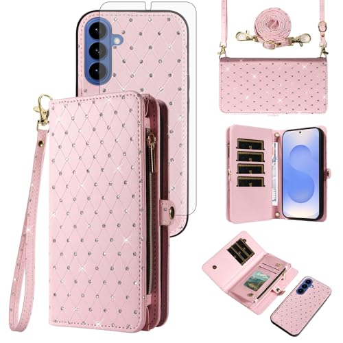 Samsung Galaxy S26 5G�p�X�}�z�P�[�X �W�b�p�[�E�H���b�g ���O���\�ȃZ���J�o�[ �X�N���[���v���e�N�^�[�t�� �N���X�{�f�B �X�g���b�v �L���L�� �t���b�v �J�[�h �z���_�[ �X���b�g S 26 26S G5 SM-S942U ���� �K