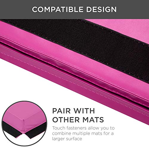 Best Choice Products SKY2847 10Ftx4Ftx2In Folding Gym Mat 4-Panel Exercise Gymnastics Aerobics Workout Fitness Floor Mats W/Carrying Handles thumb #3
