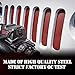 Xprite Red Aluminum Alloy Mesh Grill Inserts Compatible with 2007-2018 Jeep Wrangler JK JKU Original Front Hood Matte Grille Grid