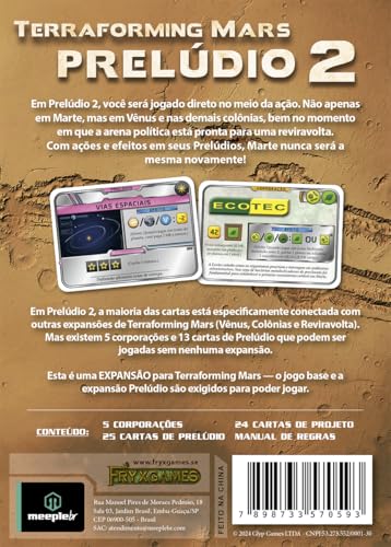 Expansão Terraforming Mars: Prelúdio 2