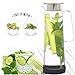 GROSCHE BALI Hand-Made Glass Water Infuser & Water Pitcher with Stainless Steel Filter Lid, 1500 ml