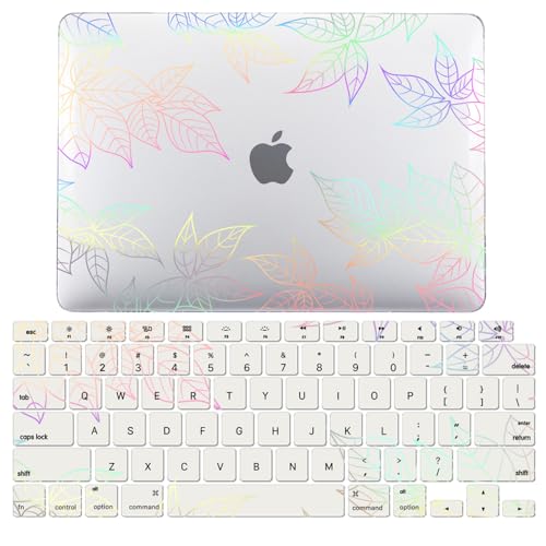 Image of JZ Case for MacBook 12 inch Model A1534 Laptop Hard Shell Cases [Flash Clear][Keyboard Cover] - LT8