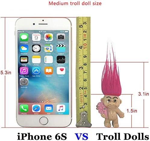 Miniatura 5 de Juego de 18 muñecas Troll retro, de PVC, vintage, cromático, adorable para colecciones, proyectos escolares, artes y manualidades, recuerdos de