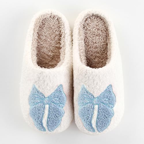 Image of Halloween Pumpkin Slippers for Womens Mens Cute Cartoon Slippers Plush Warm Memory Foam Shoes