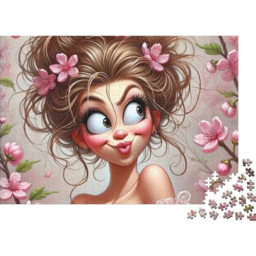 Rompecabezas de 1000 piezas para adultos, juego educativo desafiante con dibujo de flores