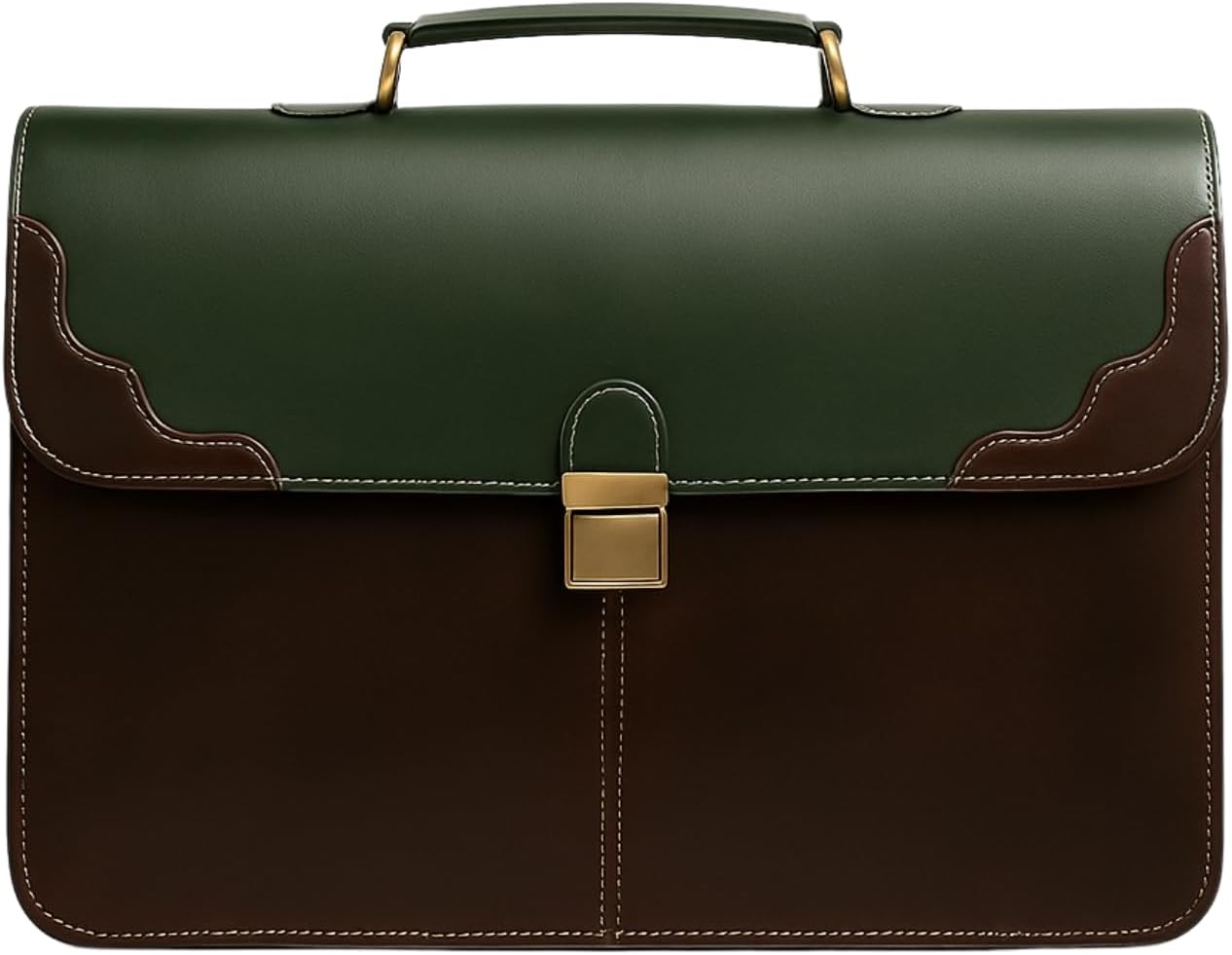 The Tannery Handmade Full Grain Leather Briefcase Laptop Satchel Office Crossbody Bag for Unisex Unique Vintage Design