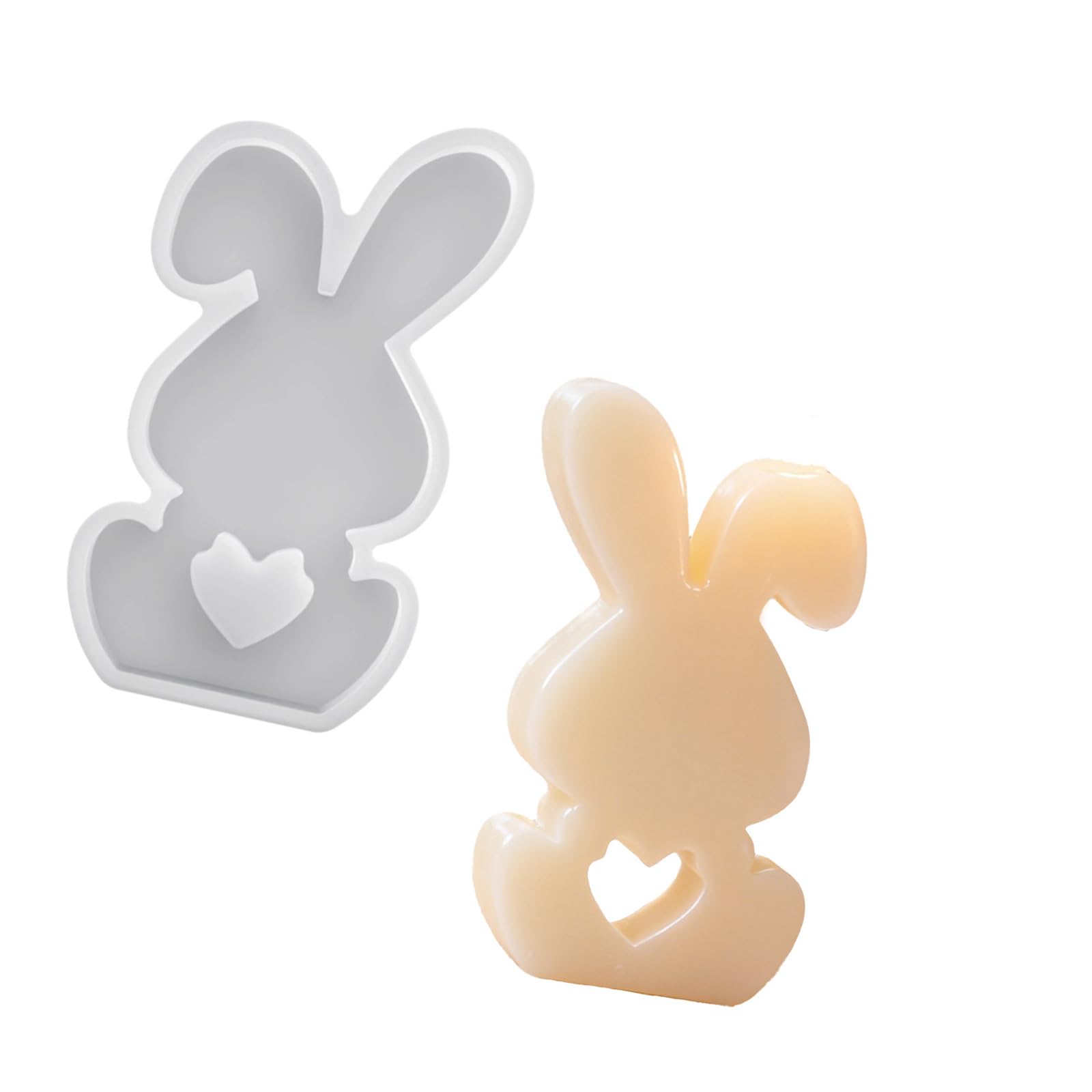 OSNIYAW Easters Rabbits Silicone Flexible Demold Designs Food Grade Materials for Soap Chocolate Crafting Scented Making Silicone