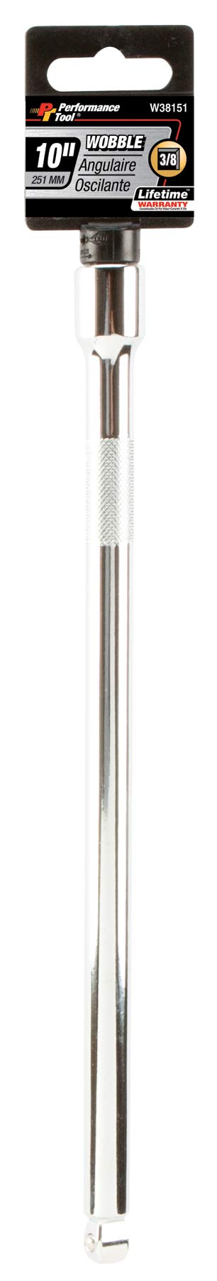 Performance ToolW38151 3/8-Inch Drive 10-Inch Wobble Extension
