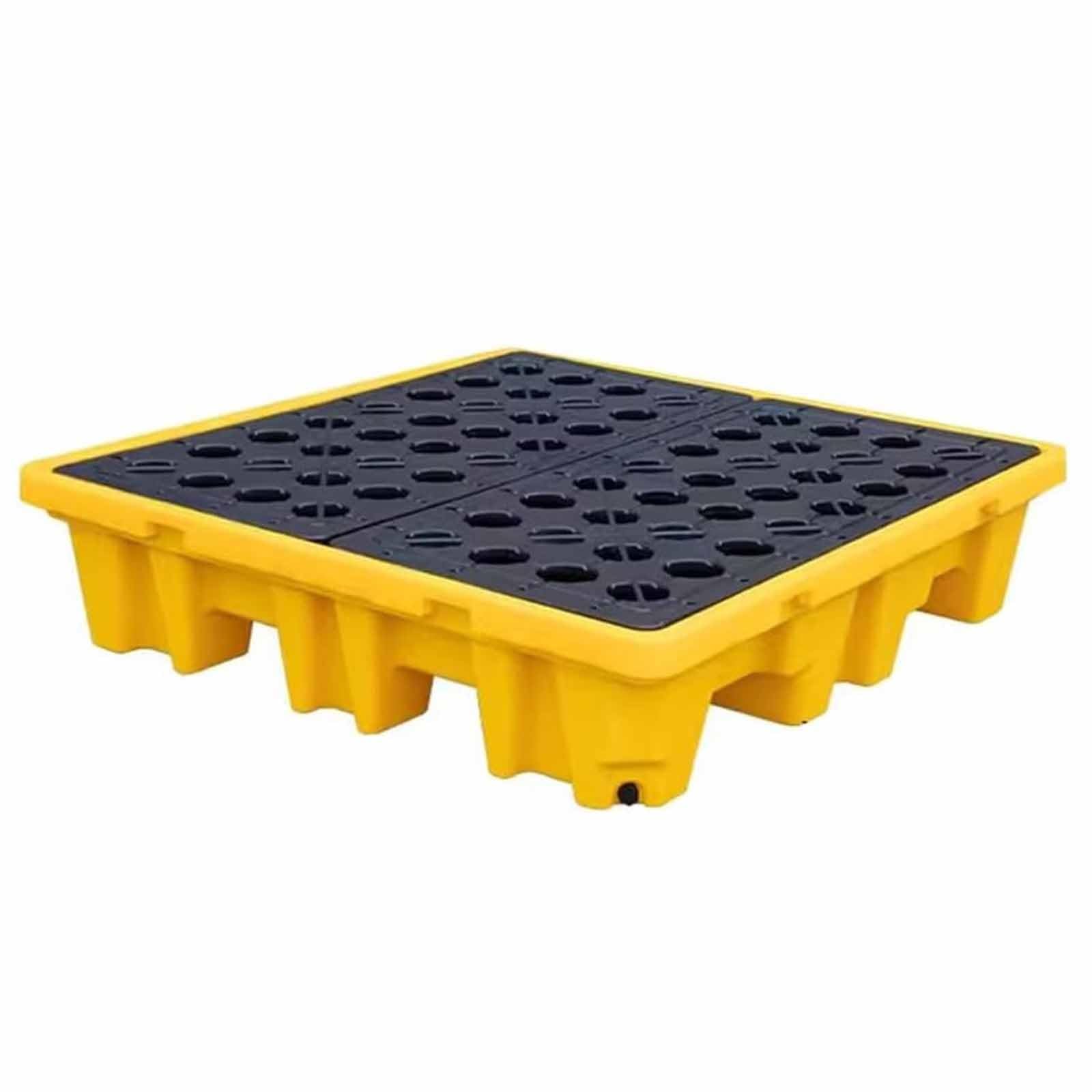 JKJZSALJ Leakproof Containment Spill Pallet For Modular Platforms, 2200 Lbs Capacity Detachable Tray, Shipping Spill Containment Solution,130x130x30cm