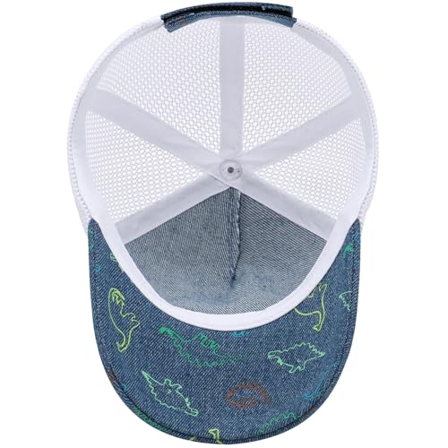 Image of Duoyeree Toddler Baseball Hat, Dinosaur Mesh Adjustable for 0-8T Kids