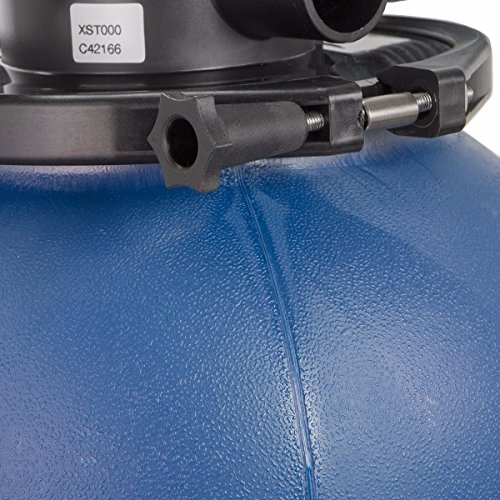 Image of XtremepowerUS 13 inch Sand Filter Pump for Above Ground Pools 2400GPH Swimming Pool Pump Pressure Gauge up to 10000GAL Pool Pool Sand Filter with 4 Way Valve