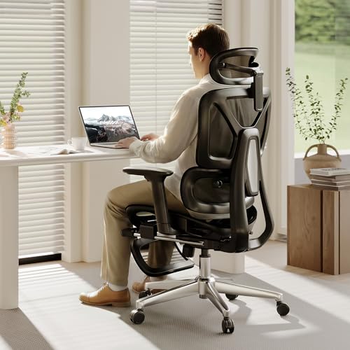FLEXISPOT ErgoX Ergonomic Office Chair with Footrest